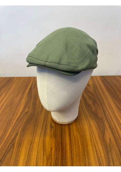 Hamze Peaky Blinders Tommy Shelby Spor Model Keten Kasket Şapka Haki