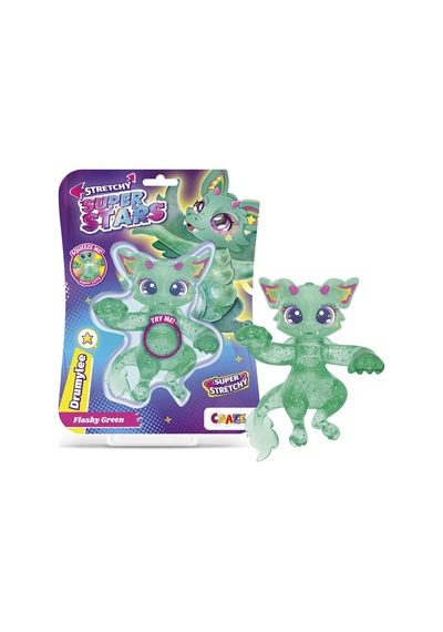 Superstars Flashy Green Drumylee Stretchy Figür