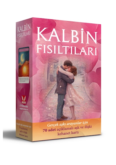 Kalbin Fısıltıları Gerçek Aşk 70 Adet Tarot Kehanet Kartı