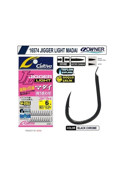 Cultiva 16574 Jigger Light Madai Tekli İğne 10