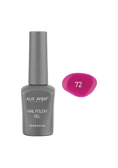 Alix Avien Neon Fuşya Pembe Kalıcı Oje 72-yoğun Renk Veren Jel Oje 12 Ml-nail Uv Gel Polish 72