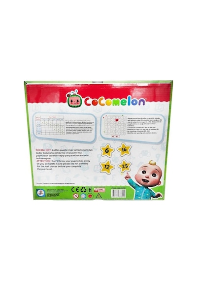 Cocomelon Kutulu Lisanlı 4 Lü Puzzle/Yapboz