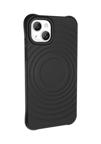Apple Uyumlu iPhone 14 M-safe Şarj Özellikli Airbagli Mat Görünümlü Zore Hepi Kapak Siyah