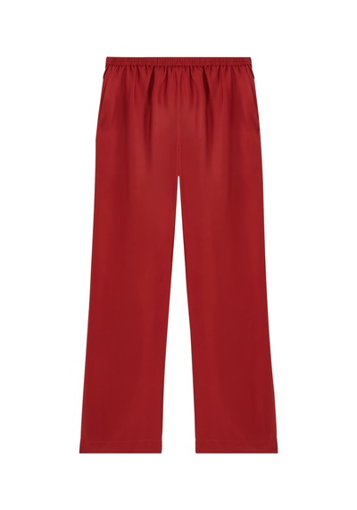 Loulou Studio Geniş Paça Pantolon Kırmızı