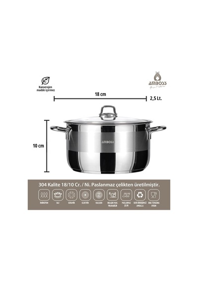 Tr 4 Parça Cook And Store Paslanmaz Çelik Tencere Saklama Kabı Pratik Set Diğer