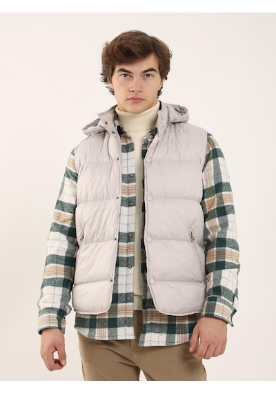 Dufy Taş Erkek Regular Fit Dik Yaka Yelek Mont - 96763 Taş