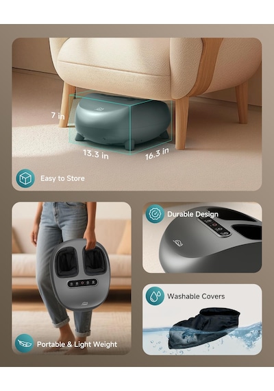 Snailax Elektrikli Ayak Masajı, Shiatsu Ayak Masajı, Isı Derin Yoğurma Silindirleri İle Plantar Fasiit İçin Sıkıştırma, Kadınlar / Erkekler İçin Hediyeler, Ayakkabı Numarası 48 Snailax Elektrikli Ayak Masajı, Shiatsu Ayak Masajı, Isı Derin Yoğurma Silindirleri İle Plantar Fasiit İçin Sıkıştırma, Kadınlar / Erkekler İçin Hediyeler, Ayakkabı Numarası 48