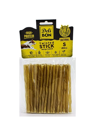 Delibon Gerçek Deriden İnce Burgu Çubuk, Thınx40pcs., Natural