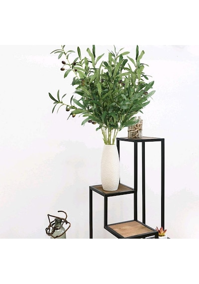 Yapay Zeytin Dalı 4 Adet Uzun Dallı 90Cm 6 Meyveli
