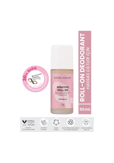 Bade Natural Floral Blends Doğal Roll-On Deodorant 50 ML