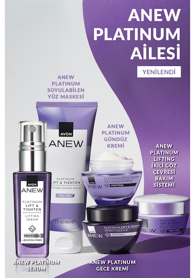 Avon Anew Platinum Lift & Tighten Gece Ve Gündüz Krem Seti