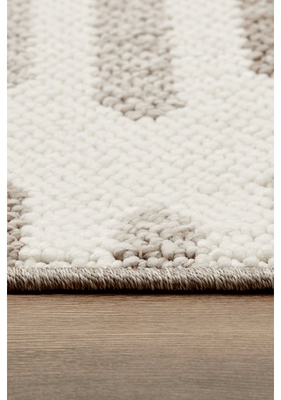 Kaşmir Halı 7/24 İskandinav Elegance Venedik Bej 120x180 CM Salon Mutfak Halısı Yolluk Kilim