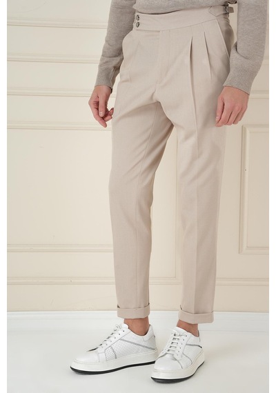 Efor P 1167 Slim Fit Bej Spor Pantolon Bej
