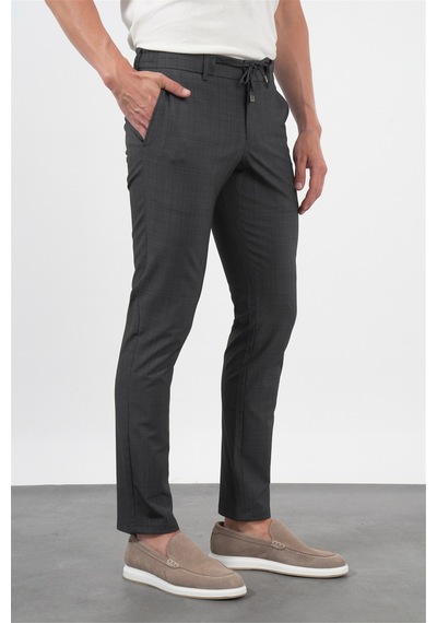 İmza Füme Yan Cep Slim Fit Esnek Jogger Pantolon 1003260179 Antrasit