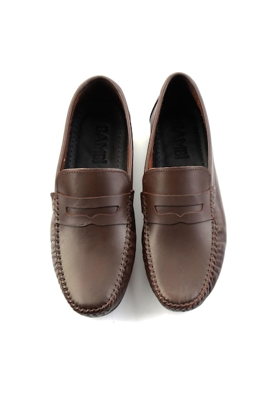 Kahve Hakiki Deri Erkek Loafer Ayakkabı E01523111103 Kahve