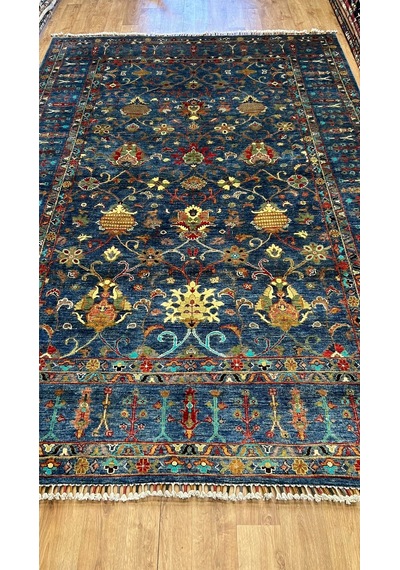 El Dokuma Afghan Halısı Mor