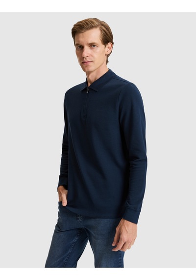 Pierre Cardin Lacivert Slim Fit Basic Sweatshirt 50334013-vr033