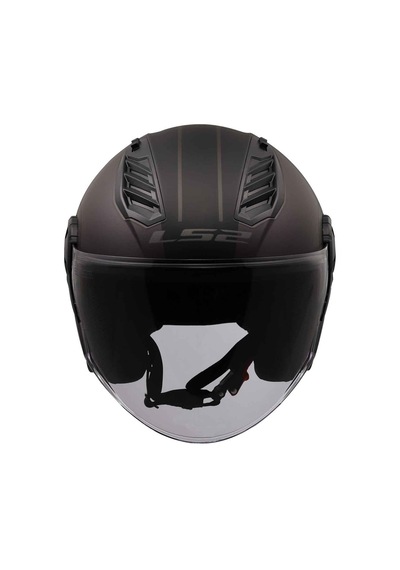 Ls2 Airflow Cover Açık Motosiklet Kaskı Mat Siyah - Gri