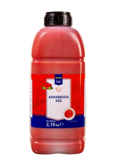 Metro Chef Arrabiata Sos 2,15 Kg - Baharatlı Domates Sosu 2'li Ekonomik Paket - 2 Adet Tarı