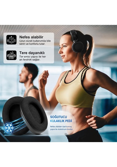 Steelseries Arctis 1/3/5/7/7+/7p/7p+/7x/7x+/9/9x/pro/prime Uyumlu Soğutucu Jel Kulaklık Yastığı, Hafızalı Köpük Yedek Ped, Serinletici Kumaş Kulaklık Süngeri Soğutucu Jel -siyah