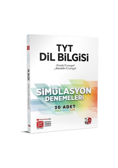 Çözüm 3D Yayınları Tyt Dilbilgisi Deneme Sınavı Simülasyon