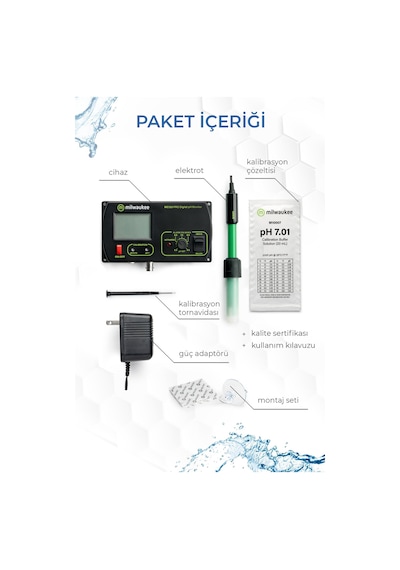 Milwaukee Mc120 Pro Profesyonel Ph Kontrol Cihazı Otomatik Ph Regülatörü