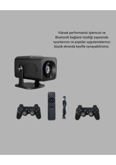 Android Projeksiyon Game Box 1280x720p Hd Çözünürlük, Bluetooth,hdmı Ve Usb Girişli