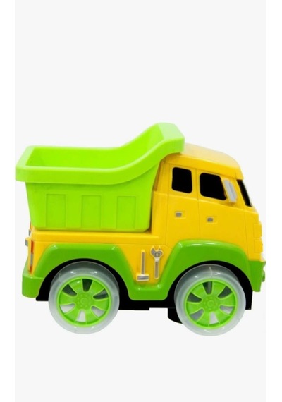 TıfılToys Süper Çarp Dön Kamyon 30 Cm Tekerlekleri Işıklı Ve Sesli Eğitici İnşaat Oyuncağı