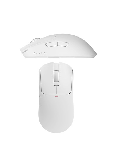 Ajazz Kablosuz Oyuncu Mouse 2.4ghz Bluetooth Kablolu 3 Modlu Bağlantı Aı Sesli Asistan Nearlink 500mah 61g Hafif 400-3200 Dpı Type-c Aj200 Nl Aı Mc - Beyaz