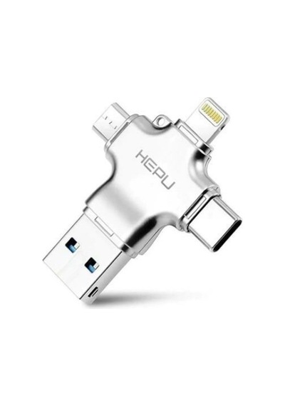 Hepu Hp-b01 Micro Usb - Type-c - Apple  Uyumlu iPhone Otg & Kart Okuyucu