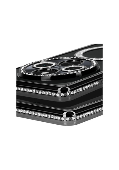 Xiaomi Redmi 14c Uyumlu Joke Simli Magneticsafe Kılıf - Siyah