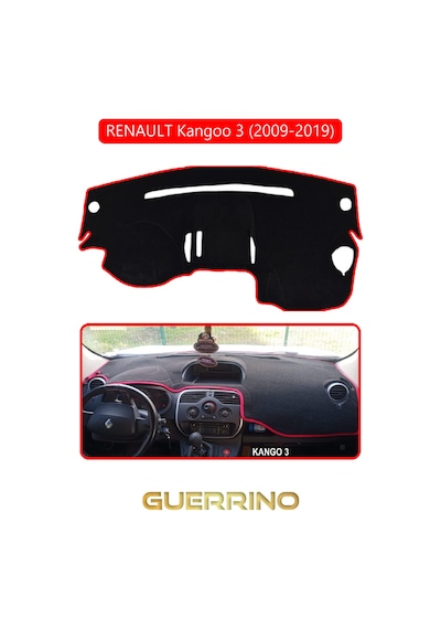 Renault Kangoo 3 2007 Now Torpido Koruma Halısı Kırmızı Kenar