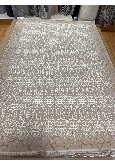 Bertuğ Halı Ada Serisi 011 Salon Oturma Odası Halısı 6m2 200x290 Vizon Krem