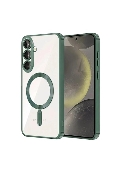 Newface Samsung Uyumlu Galaxy S25 Fe Kross Magneticsafe Kapak - Koyu Yeşil