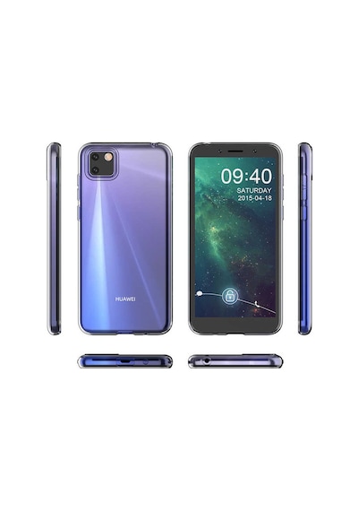 Huawei Y5P Kılıf Lüx Şeffaf Silikon Kılıf
