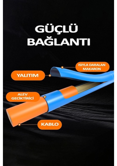 Makaron Kablo Koruyucu Seti 560 Parça Isıyla Daralan Kablo Yalıtım Tamir Seti Kablo Toplayıcı Aparat