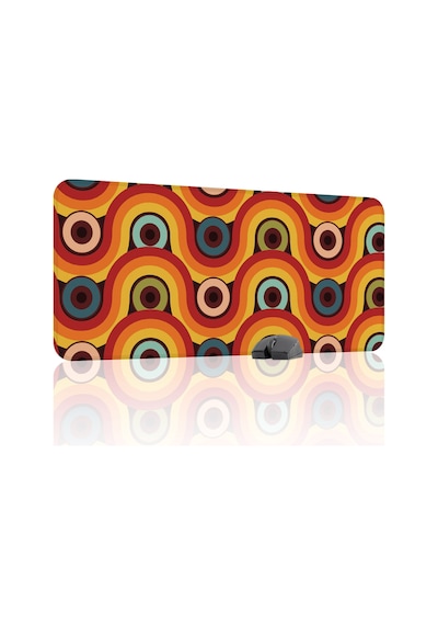 Retro 60 Lar Kaymaz Dikişli Kauçuk Oyuncu Mousepad V1 - 90x40 Xxl Gaming Mouse Pad Fare Altlığı