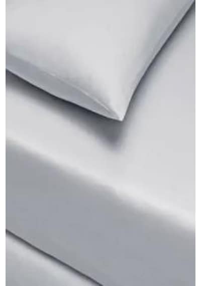 Taç Çarşaf Seti Pamuklu Lastikli 180x200 King Size Açık Gri