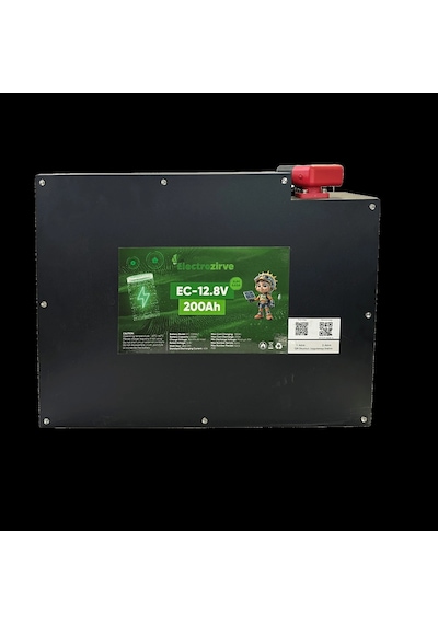 Electrozirve 12.8v 200ah Slim Kasa Lityum Lifepo4 Batarya