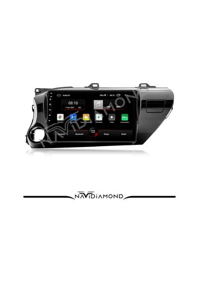Toyota Hilux 2015-2021 2 Gb Ram 32 Gb Hafıza Oem Multimedia Teyp Uyumlu 9.0 İnç