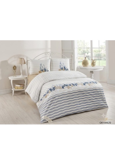 Livoras Home Çift Kişilik Nevresim Takımı Okyanus Çok Renkli