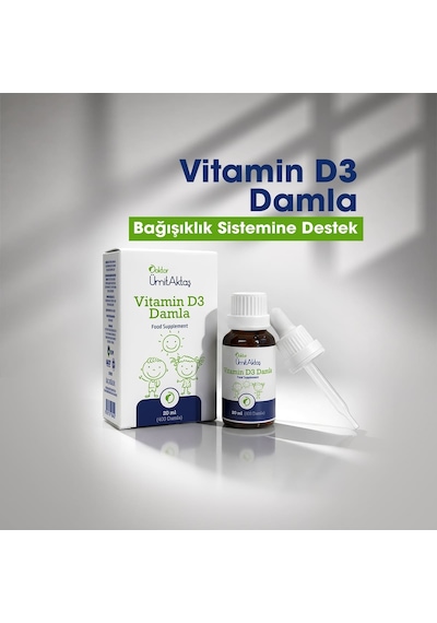 Dr. Ümit Aktaş Vitamin D3 Damla 20 ML