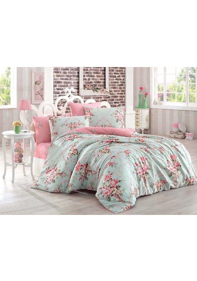 Eponj Home Kolay Ütülenir Nevresim Takımı Tek Kişilik Alanur Mint