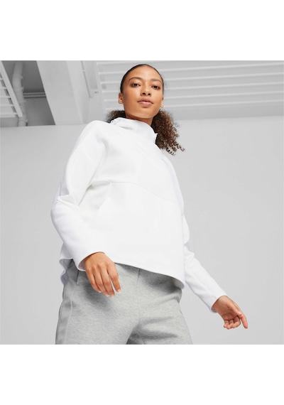 Puma Evostrıpe Kadın Kapüşonlu Sweatshırt 677877 02 BEYAZ