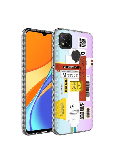 Xiaomi Redmi 9c Kılıf Airbag Kenarlı Renkli Desenli Silikon Zore Elegans Kapak NO2