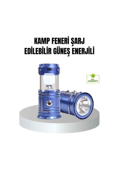 Güneş Enerjili Kamp Lambası Şarjlı Taşınabilir Kompakt Açık Hava Işığı Çok Renkli 14619753