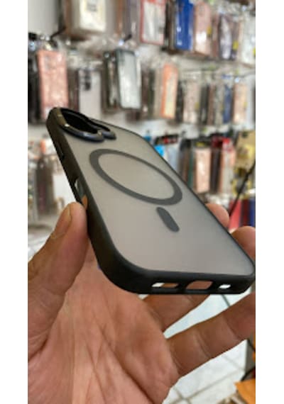 Apple iPhone Uyumlu  16 Kamera Korumalı Mat Magsafe Wireless Şarj Destekli Renkli 45651