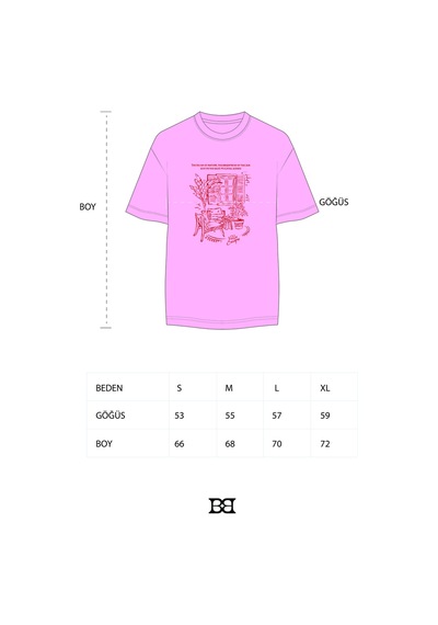 Buly Vılla Escape Baskılı T Shırt Soft Pembe