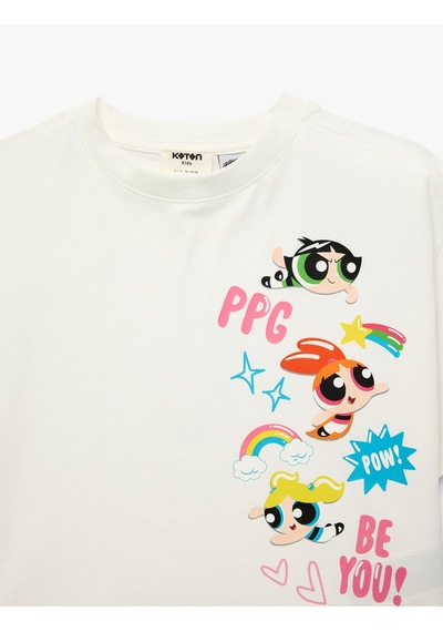 Koton Pamuklu Kısa Kollu Bisiklet Yaka Lisanslı Powerpuff Girls Tişört Ekru 6skg10048ak Ekru Koton Pamuklu Kısa Kollu Bisiklet Yaka Lisanslı Powerpuff Girls Tişört Ekru 6skg10048ak Ekru
