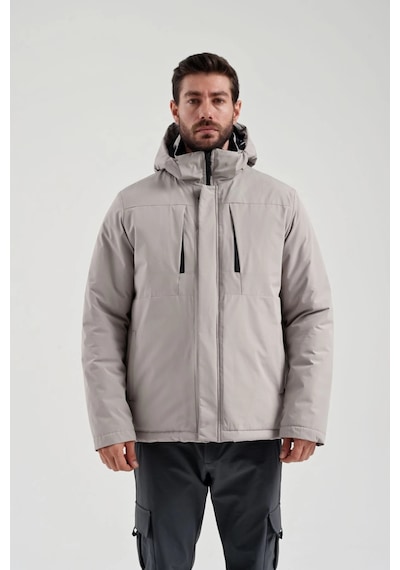 Exuma Skı Jacket Erkek Mont 2111054 Gri Siyah
